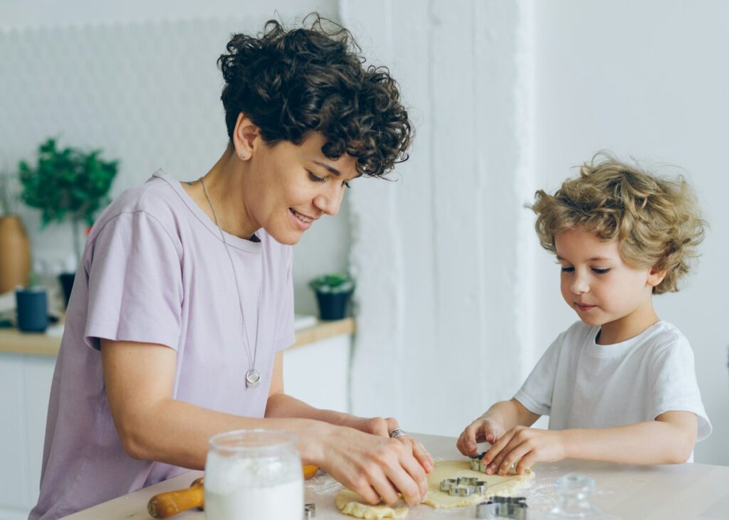 woman-and-child-making-cookies