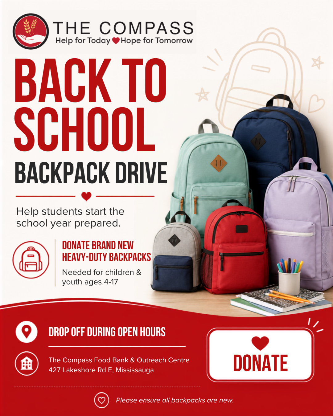Back to School Backpack Drive