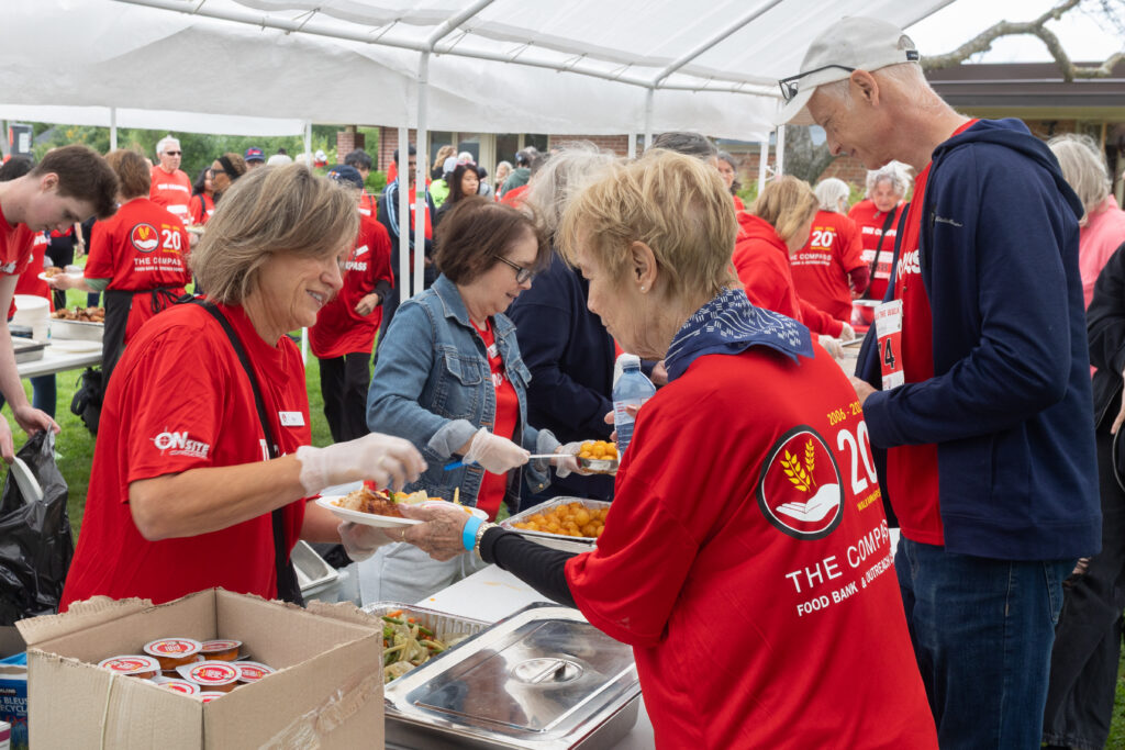 2026 Walk for The Compass volunteers and participants at lunch